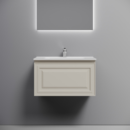 Тумба под раковину Sancos Very VR70CE 70х40 подвесная цвет бежевый - фото 3